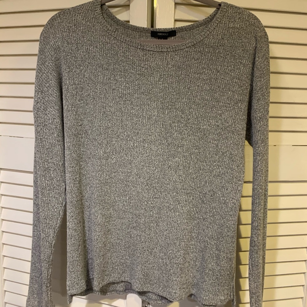 Thin gray sweater